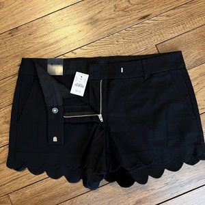 JCrew size 12 scalloped hem shorts, 4” inseam NWT